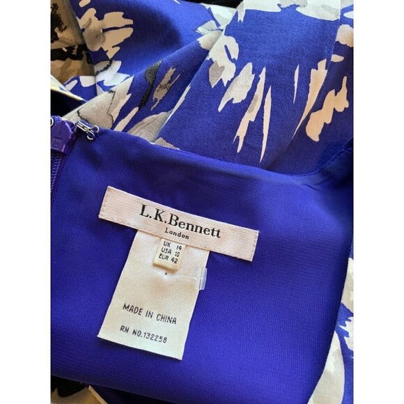 LK.Bennett London womens dress classy size 10  chest 38 waist 32 Hip38 - Picture 4 of 5
